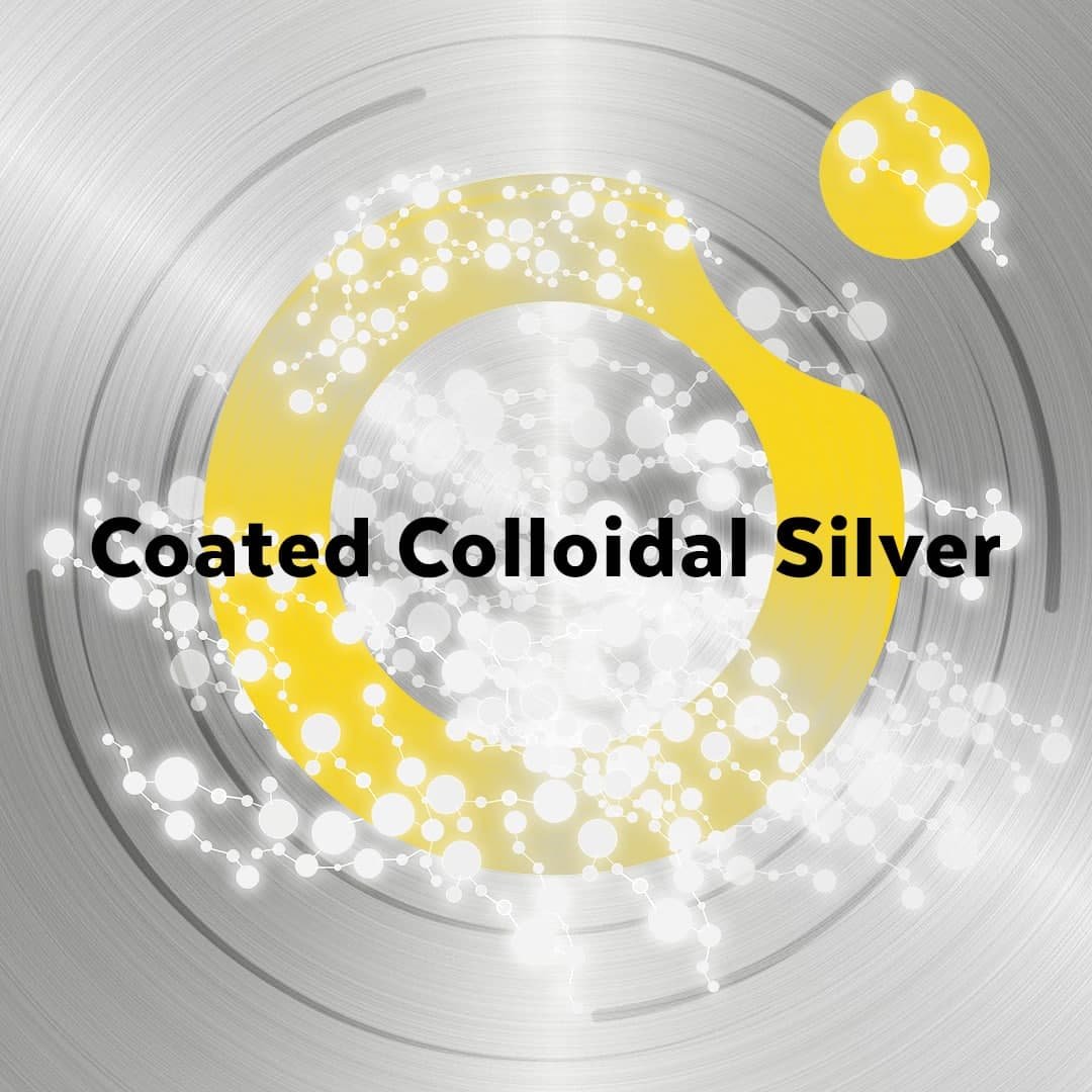 What advantages do coated colloidal silver have